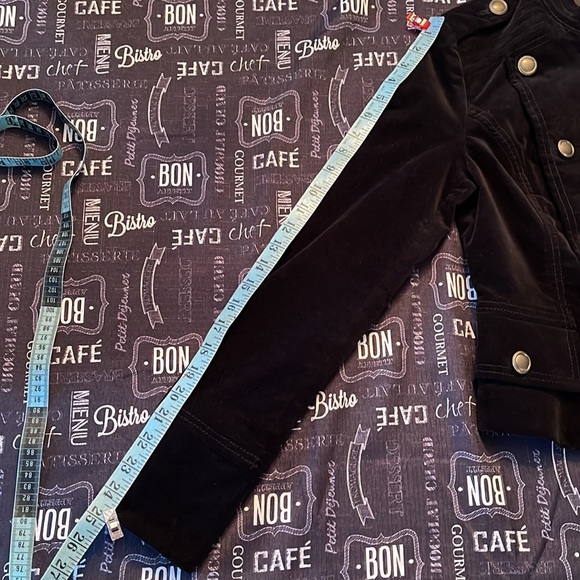 Velvet Zip Front Jacket - Picture 7 of 7